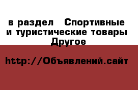  в раздел : Спортивные и туристические товары » Другое 